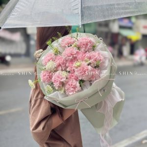 Hoa Bó Cẩm Chướng Hồng S406