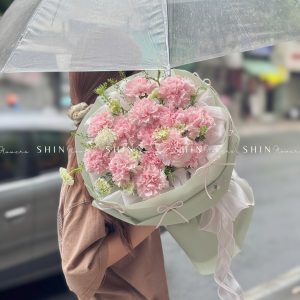 Hoa Bó Cẩm Chướng Hồng S406