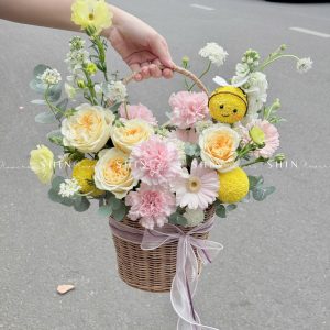Giỏ hoa Nắng Vàng H103