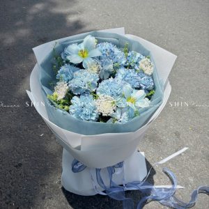 Bó Hoa Cẩm Chương Nhuộm xanh S412