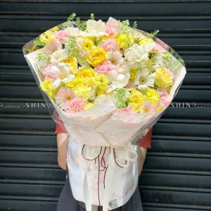 Hoa Bó Hồng Vàng S415