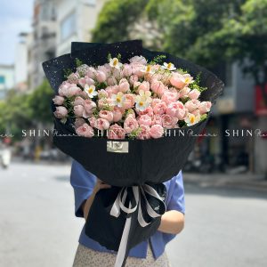 Bó Hoa Hồng Chùm Chiết Ngọc Côn Minh S417