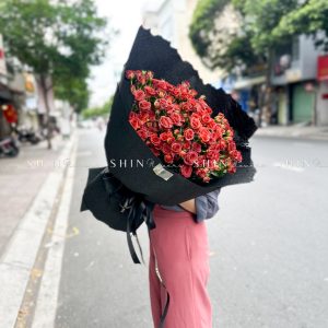 Bó Hoa Hồng Chùm Chocolate Size M S425