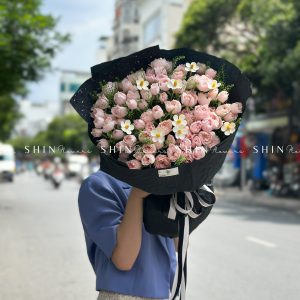 Bó Hoa Hồng Chùm Chiết Ngọc Côn Minh S417