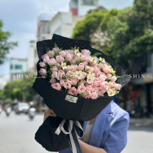 Bó Hoa Hồng Chùm Chiết Ngọc Côn Minh S417