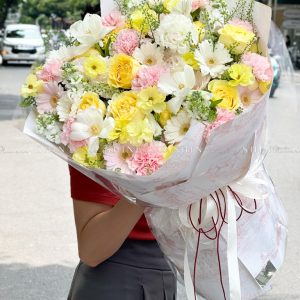 Hoa Bó Hồng Vàng S415
