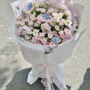 Bó Hoa Hồng Chùm Điền Mật S4418