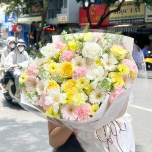 Hoa Bó Hồng Vàng S415