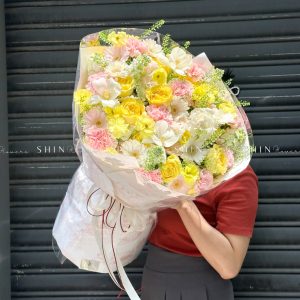 Hoa Bó Hồng Vàng S415