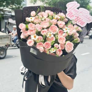 Bó Hoa Hồng Chùm Mela Côn Minh Size M S422