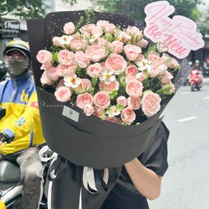 Bó Hoa Hồng Chùm Mela Côn Minh Size M S422