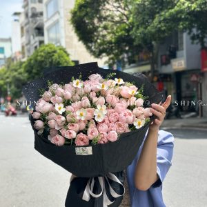 Bó Hoa Hồng Chùm Chiết Ngọc Côn Minh S417