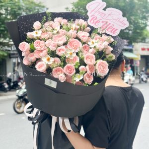 Bó Hoa Hồng Chùm Mela Côn Minh Size M S422