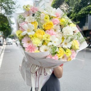 Hoa Bó Hồng Vàng S415