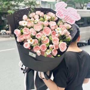 Bó Hoa Hồng Chùm Mela Côn Minh Size M S422