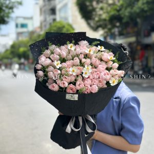 Bó Hoa Hồng Chùm Chiết Ngọc Côn Minh S417