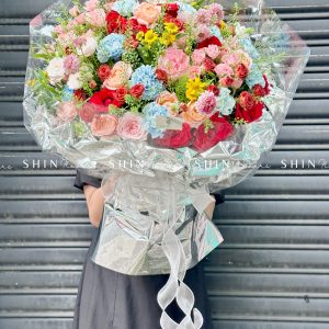 Bó Hoa Garden Mix nhiều màu Siêu To S463
