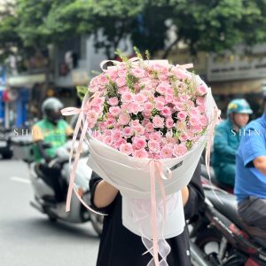 Bó Hoa Hồng Chùm Điền Mật S451