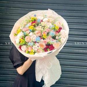 Bó Hoa Garden Mix nhiều màu Siêu To S457