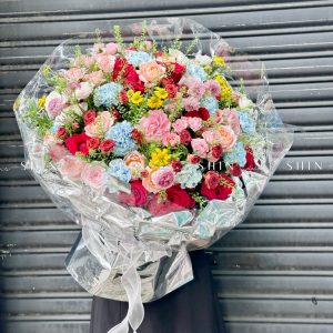 Bó Hoa Garden Mix nhiều màu Siêu To S463