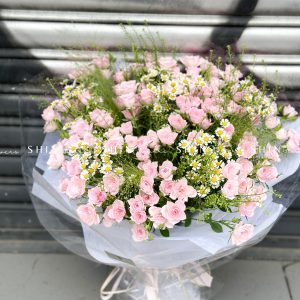 Bó Hoa Hồng Chùm Điền Mật S432