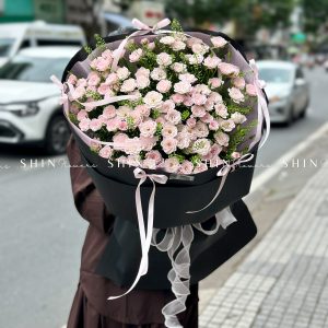 Bó Hoa Hồng Chùm Điền Mật S460