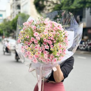 Bó Hoa Hồng Chùm Điền Mật S432