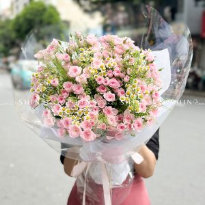 Bó Hoa Hồng Chùm Điền Mật S432