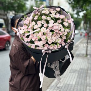 Bó Hoa Hồng Chùm Điền Mật S460