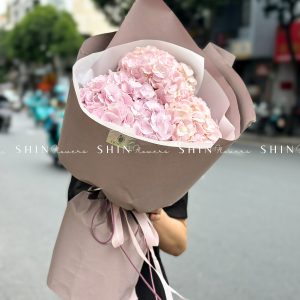 Hoa Bó 3 Cẩm Tú Cầu Hồng S446