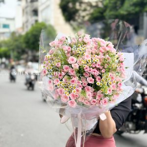 Bó Hoa Hồng Chùm Điền Mật S432