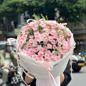 Bó Hoa Hồng Chùm Điền Mật S451