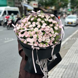 Bó Hoa Hồng Chùm Điền Mật S460