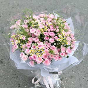 Bó Hoa Hồng Chùm Điền Mật S432