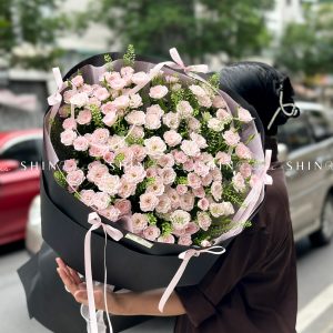 Bó Hoa Hồng Chùm Điền Mật S460