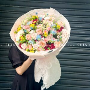 Bó Hoa Garden Mix nhiều màu Siêu To S457