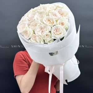 Bó Hoa 20 hồng trắng White Ohara S461