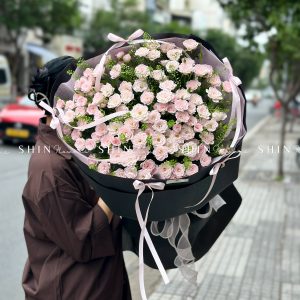 Bó Hoa Hồng Chùm Điền Mật S460