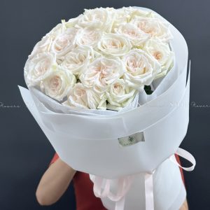 Bó Hoa 20 hồng trắng White Ohara S461