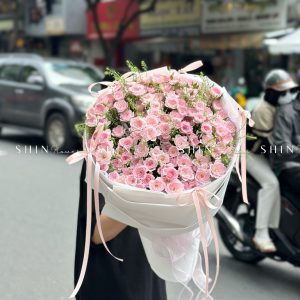 Bó Hoa Hồng Chùm Điền Mật S451