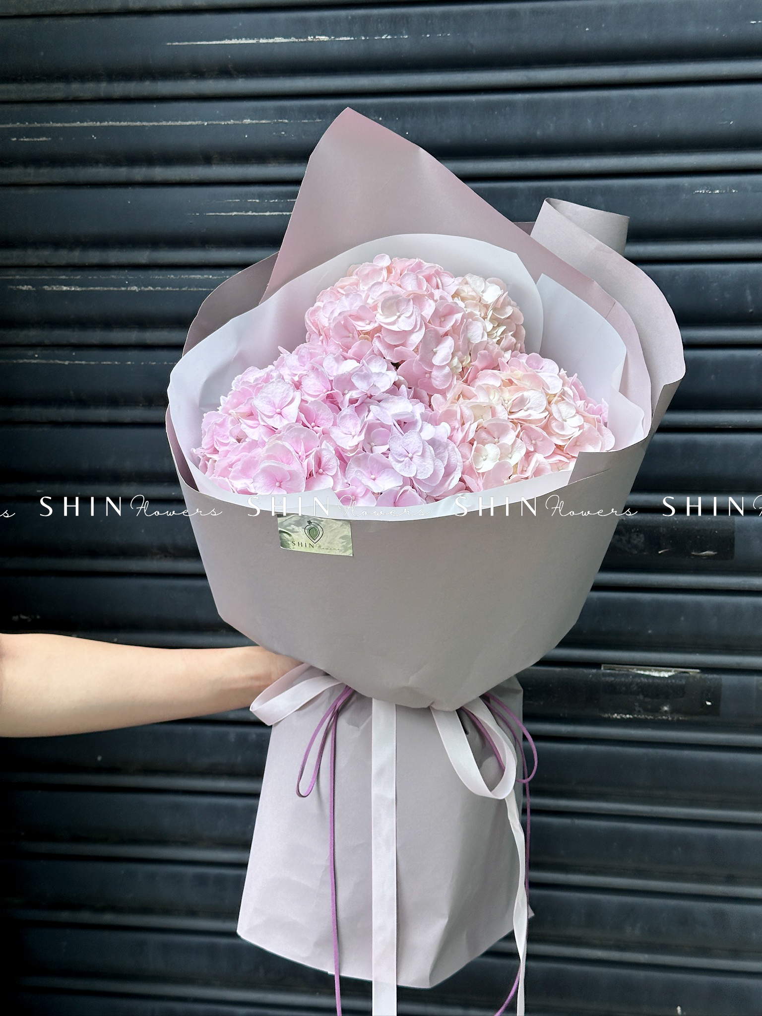 Hoa Bó 3 Cẩm Tú Cầu Hồng S446