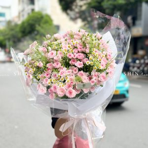 Bó Hoa Hồng Chùm Điền Mật S432