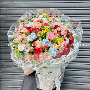 Bó Hoa Garden Mix nhiều màu Siêu To S463