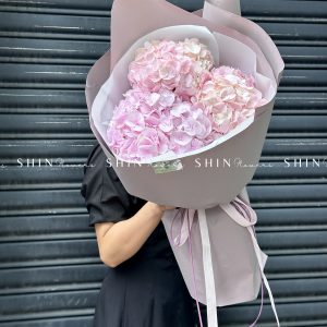Hoa Bó 3 Cẩm Tú Cầu Hồng S446