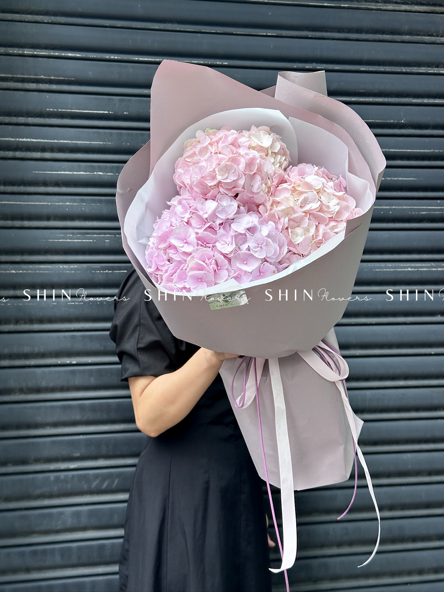 Hoa Bó 3 Cẩm Tú Cầu Hồng S446