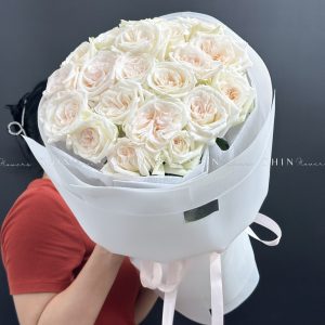 Bó Hoa 20 hồng trắng White Ohara S461