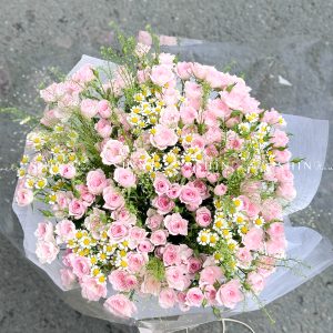 Bó Hoa Hồng Chùm Điền Mật S432