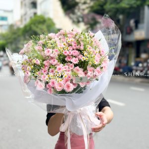 Bó Hoa Hồng Chùm Điền Mật S432