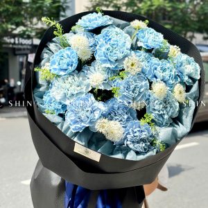 Bó Hoa Cẩm Chương Nhuộm xanh S454