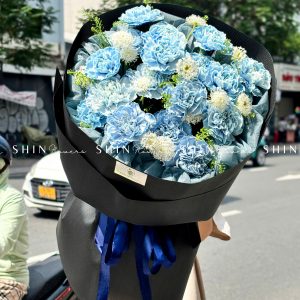 Bó Hoa Cẩm Chương Nhuộm xanh S454